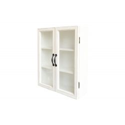 Wall Cabinet w. 2 glass doors & 1 shelf