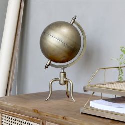 Globus Ozdobny Metalowy Chic Antique