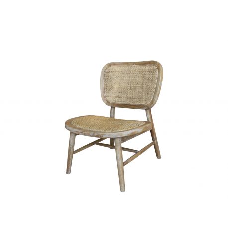 Lounge Chair w. wicker seat & back