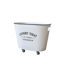Laundry Basket on wheels w. handles
