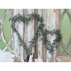 Fleur (X18) Fir Heart w. glitter