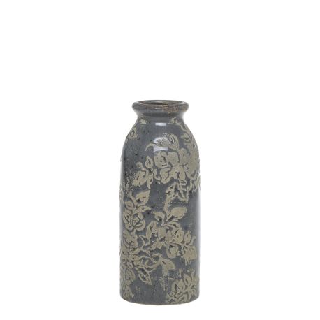 Antibes Bottle w. flower pattern