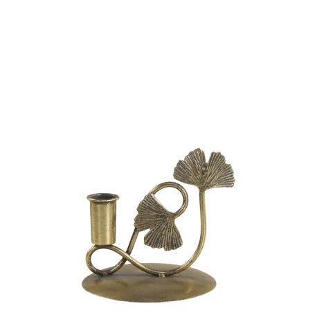 Chamberstick w. leaves