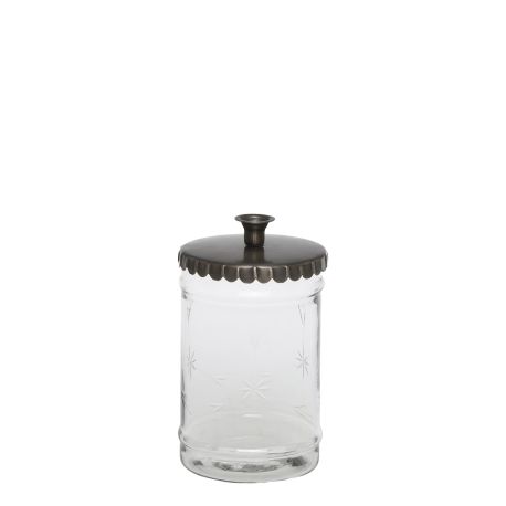 Candlestick w. lid for taper candle