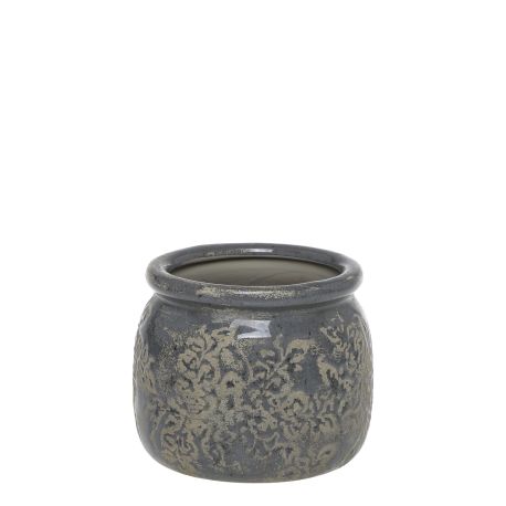 Antibes Planter w. flower pattern