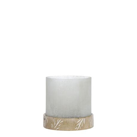 Hurricane w. engraved mango wood base