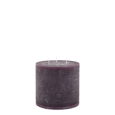 Macon Pillar Candle rustic w. 3 wicks 80 h