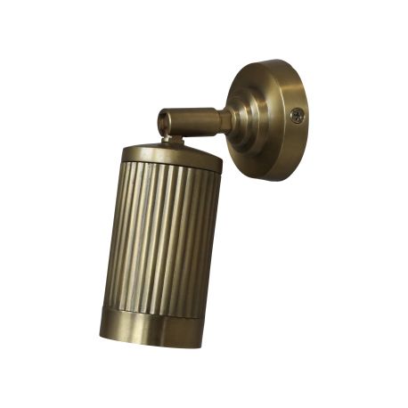 Lamp for wall w. grooves