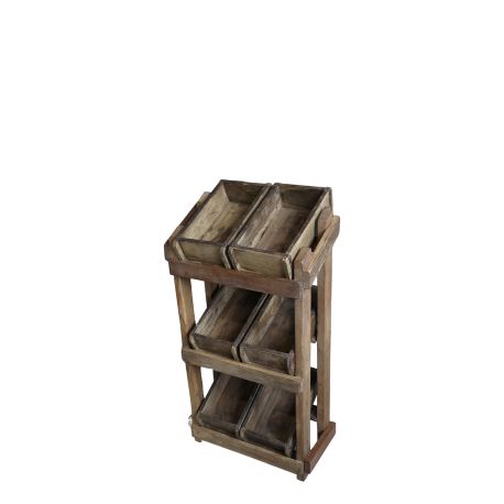 Grimaud Shelving Unit w. 6 brick moulds