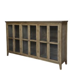 Display Cabinet w. 6 doors & shelf