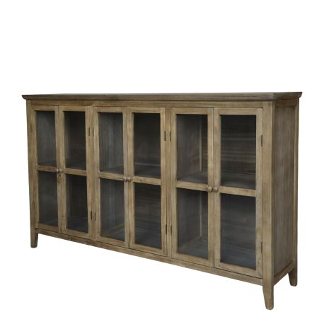 Display Cabinet w. 6 doors & shelf