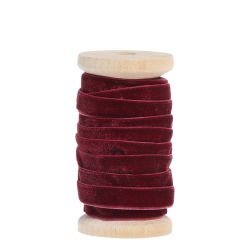 Velvet Ribbon on wooden spool