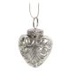 Heart for hanging w. décor top & rhinestones