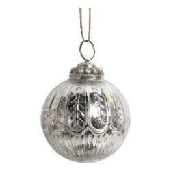 Ball for hanging w. décor top & rhinestones