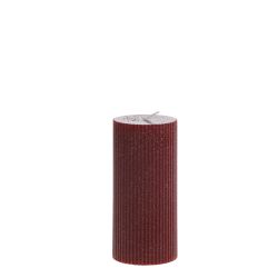 Pillar Candle w. grooves & glitter