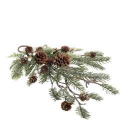 Fleur Branch w. fir & pinecones for hanging