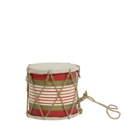 Vintage Drum w. leather handmade