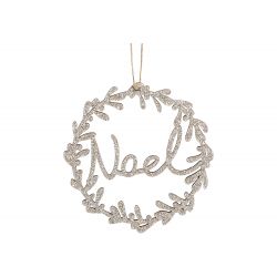 Pendant Noel w. glitter set of 12