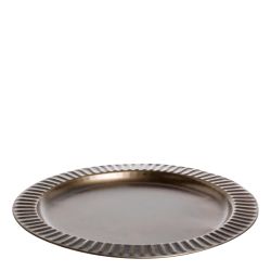 Tray w. reeded edge