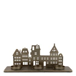 Tealight Holder w. houses