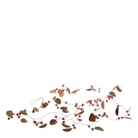 Garland w. leaves & pearls