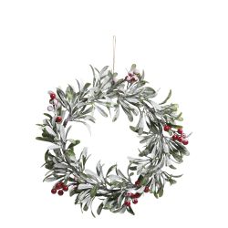 Fleur Wreath w. snow & berries