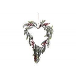 Fleur Wreath heart shaped w. berries