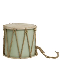 Vintage Drum w. leather handmade