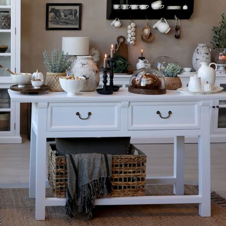 Biała Konsola Chic Antique Marsylia B