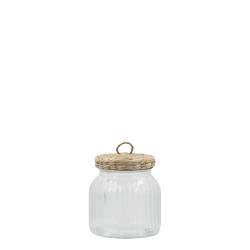 Storage Jar w. wicker lid