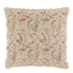 Aix Pillowcase w. fringes & wild flowers