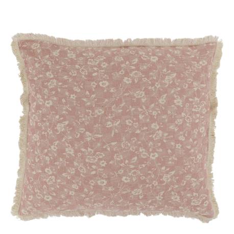 Aix Pillowcase w. fringes & wild roses