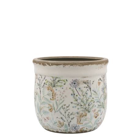 Maxime Planter w. flower pattern