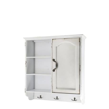 Cabinet for wall w. 1 door & 3 shelves