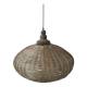 Lamp in wickered rattan