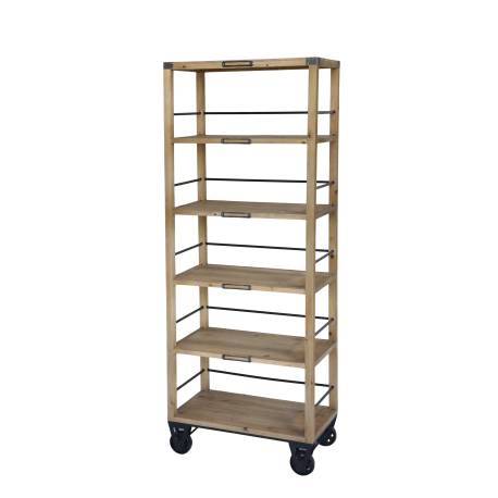 Shelving Unit on wheels w. 5 shelves