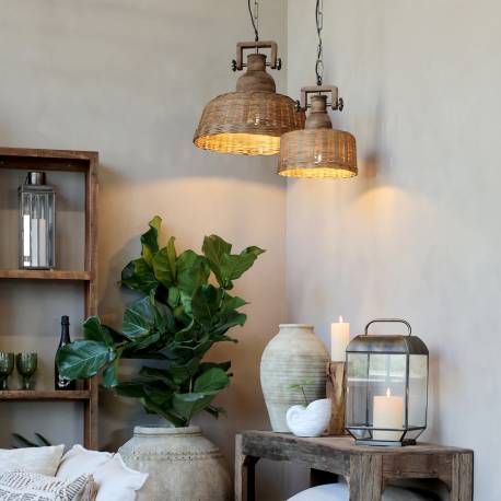 Rattanowa Lampa Chic Antique A