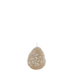 Vienne Pillar Candle w. flower pattern