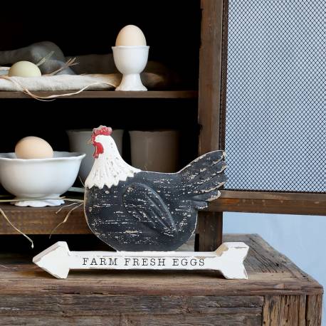 Figurka Kura Farmhouse Chic Antique