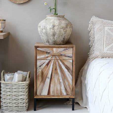 Szafka z Drewna z Recyklingu Chic Antique