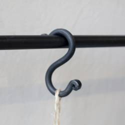 Wieszaczek Haczyk Kształt S Chic Antique Czarny C