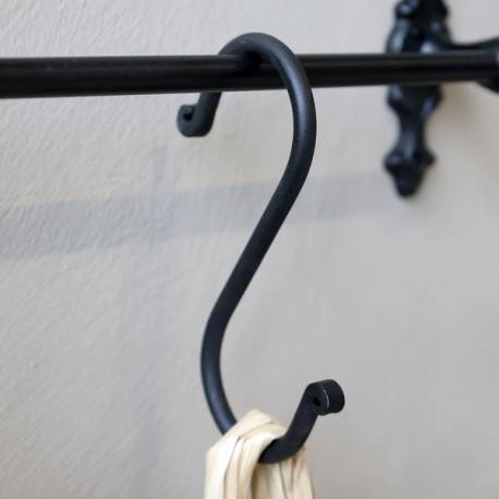 Wieszaczek Haczyk Kształt S Chic Antique Czarny A