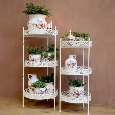 Metalowy Regał/Kwietnik Prowansalski Chic Antique B