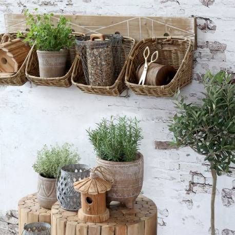 Plecione Kosze Na Wieszaku Chic Antique