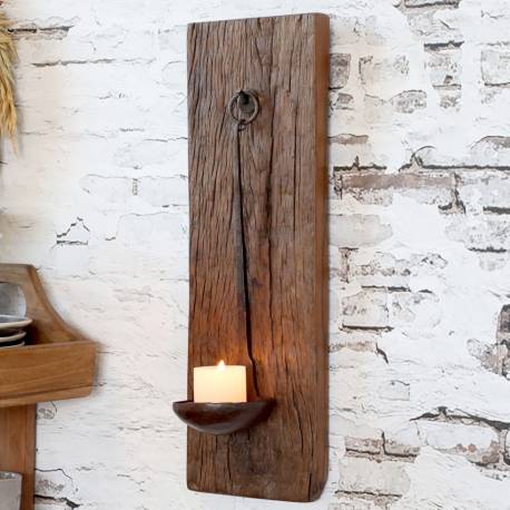 Świecznik Ścienny Rustykalny Chic Antique Grimaud A