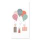 Napkin w. ballons & presents