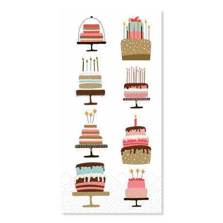 Napkin w. birthdaycakes