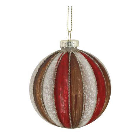 Christmas Bauble w. stripes