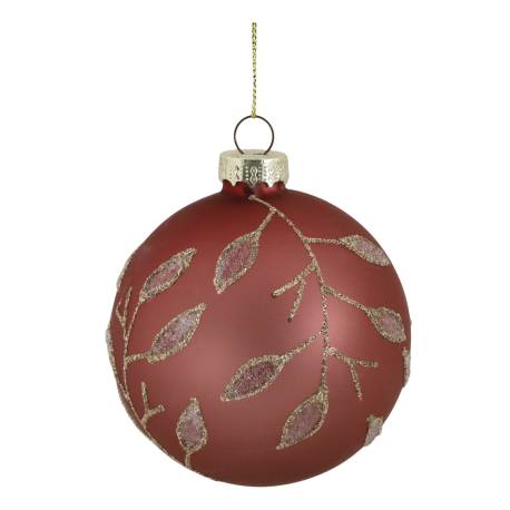 Christmas Bauble w. leaves