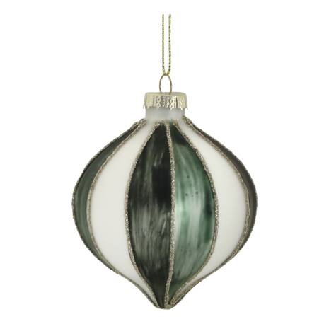 Christmas Bauble w. stripes